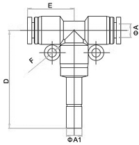 PTJ,Pneumatic Fittings with NPT AND BSPT thread, Air Fittings, one touch tube fittings, Pneumatic Fitting, Nickel Plated Brass Push in Fittings